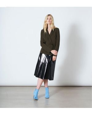 Finery London Meryl Khaki Button Top - White