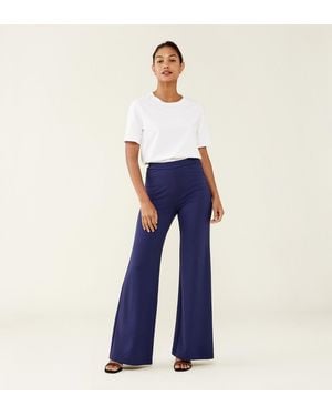 Finery UK Reyna Ponte Jersey Trousers - Blue