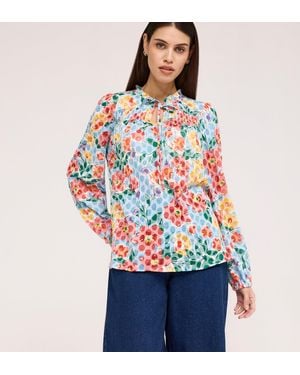 Finery London Lizzie Jersey Blouse - White
