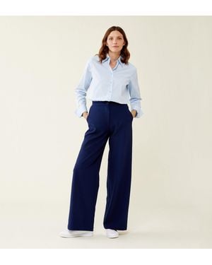 Finery London Kaden Trousers - Blue