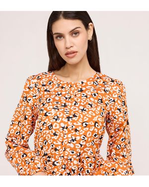 Finery London Bel Cotton Blouse - Orange