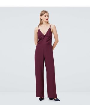 Finery London Crosslet Plum Cami Jumpsuit - Red