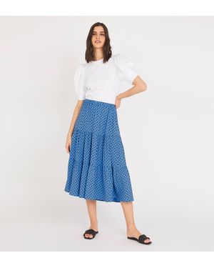 Finery London Simone Skirt - Blue