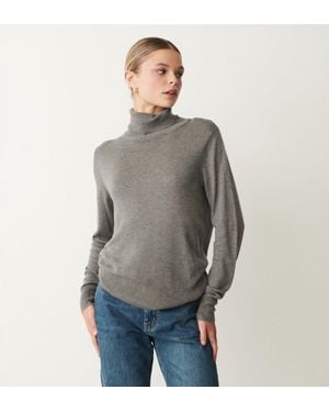 Finery London Leona Roll Neck Jumper - Grey