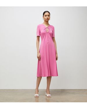 Finery London Alice Jersey Crepe Midi Dress - Pink