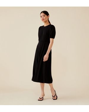 Finery London Mya Midi Jersey Dress - Black