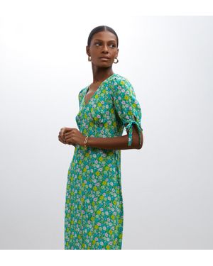 Finery London Claire Print Midi Dress - Green