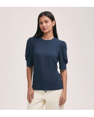 Finery London Oriel Jersey T-Shirt - Blue