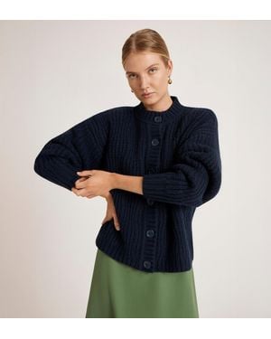 Finery London Ailsa Knitted Cardigan - Blue