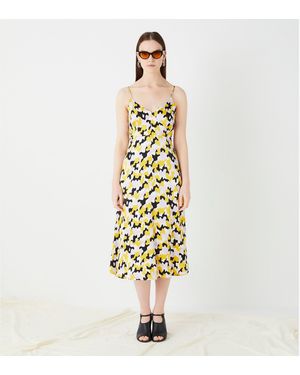 Finery London Abbey Printed Cami Dress - Metallic
