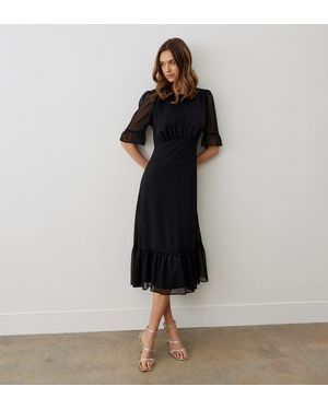 Finery London Jennifer Midi Dress - Black