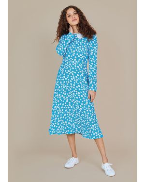 Finery London Piper Midi Dress - Blue