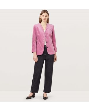Finery London Alsace Velvet Jacket - Pink