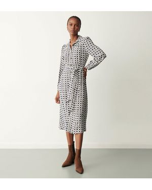 Finery London Agrata Midi Dress - White
