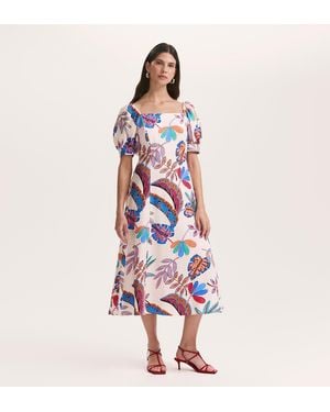 Finery London Daisy Midi Dress - Red