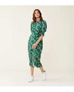 Finery London Katia Blooms Midi Dress - Green