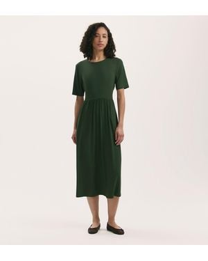 Finery London Kathryn Jersey Midi T-Shirt Dress - Green