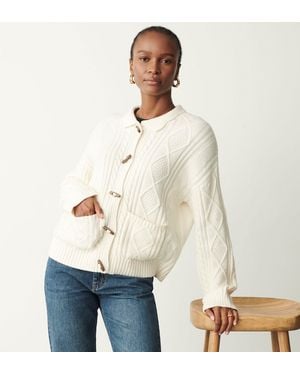 Finery London Brianna Ivory Cardi - Natural