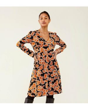 Finery London Nia Midi Dress - Brown