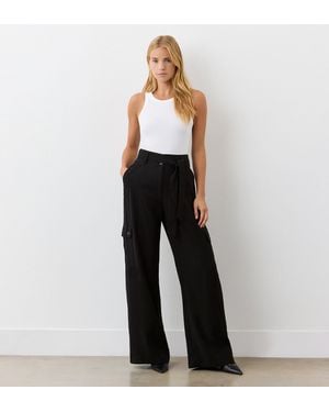 Finery London Maxine Wide Leg Trousers - Black