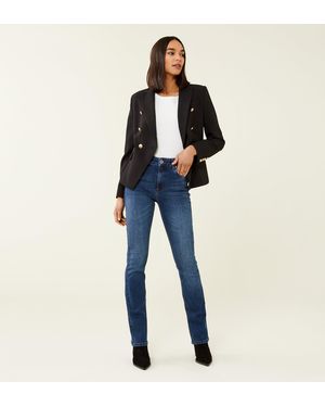 Finery London Steph Straight Leg Jeans - Blue