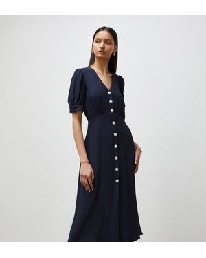 Finery London Ulrica Midi Dress - Blue