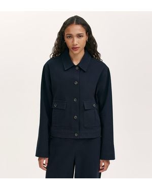 Finery London Kelsie Canvas Jacket - Blue