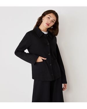 Finery UK Enola Ponte Jersey Jacket - Black