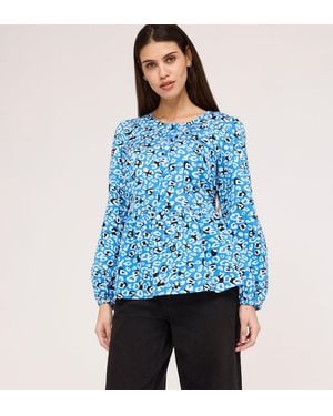 Finery London Bel Cotton Blouse - Blue