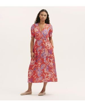 Finery London Nicoleta Midi Dress - Red
