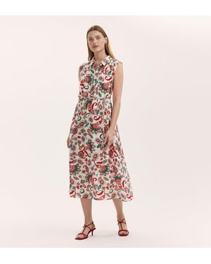 Finery London Alida Sleeveless Midi Dress - Pink
