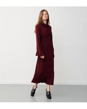 Finery London Zoey Jersey Midi Dress - Red