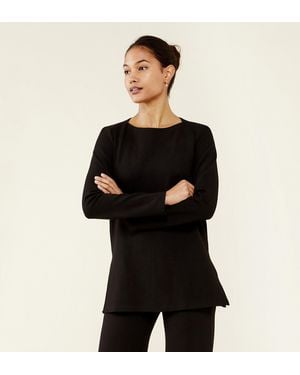 Finery London Jalie Ponte Jersey Top - Black
