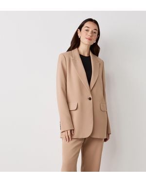 Finery London Myla Longline Blazer - Natural