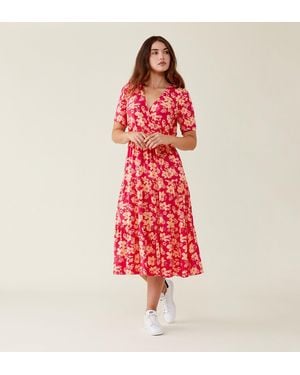 Finery London Amara Midi Dress - Red