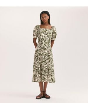 Finery London Daisy Midi Dress - Green