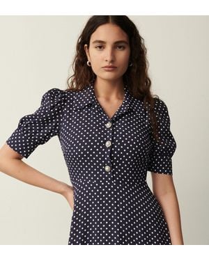 Finery London Jaela Midi Shirt Dress - Blue