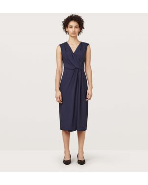 Finery London Hilton Midnight Wrap Dress - Blue