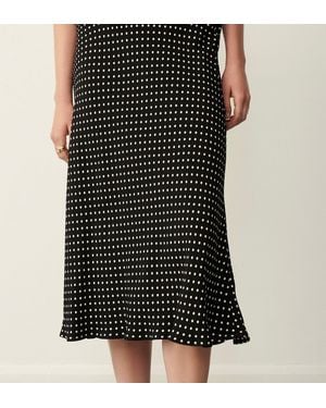 Finery London Evelyn Polka Dot Skirt - Black