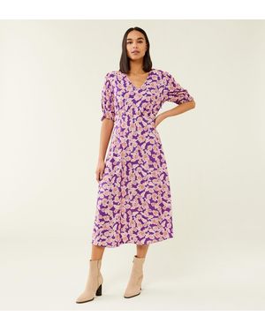 Finery London Orion Midi Dress - Purple