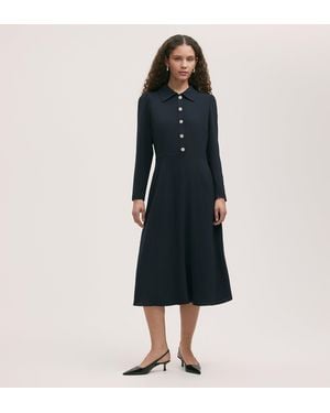 Finery London Lucia Crepe Midi Dress - Blue