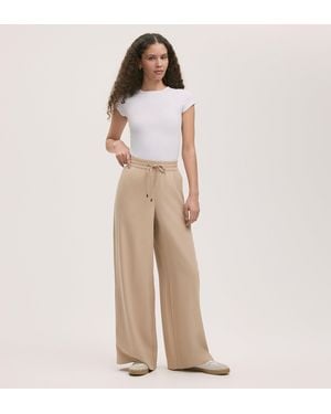Finery London Dixie Wide Leg Trousers - Natural