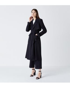 Finery London Cassidy Trench Coat - Blue