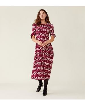 Finery London Caley Midi Dress - Red
