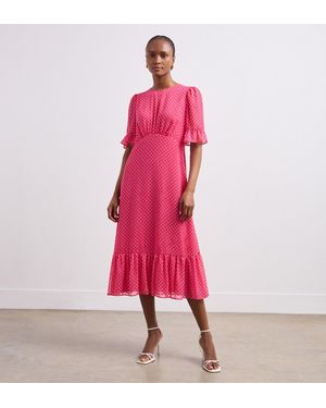Finery London Jennifer Midi Dress - Pink