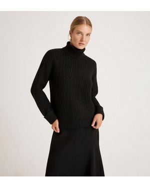 Finery London Albie Roll Neck Jumper - Black