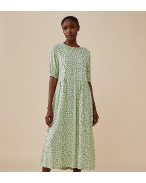 Finery London Florence Print Midi Dress - Green