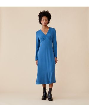 Finery London Penny Midi Dress - Blue