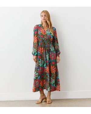 Finery London Janis Crepe Midi Dress - Multicolour