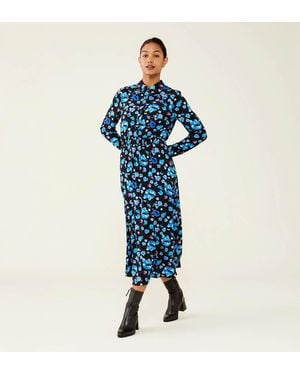 Finery London Cassie Midi Dress - Blue
